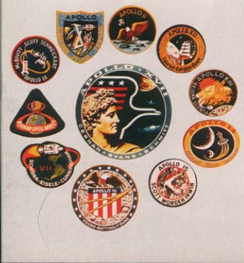 Patches from Various Apollo Missions