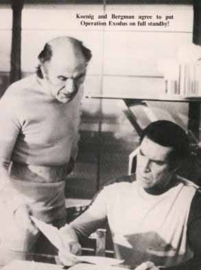 Caption: Koenig and Bergman agree to put Operation Exodus on full standby!, Picture: Koenig and Bergman examining a computer printout