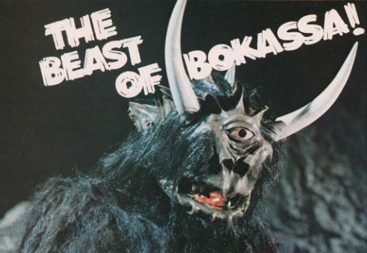 Caption: The Beast of Bokassa, Picture: Horned, One-Eyed Alien
