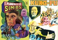 Planet of the Apes and Kung Fu, two other titles by MO.PA.SA., written by Jorge Claudio Morhain and drawn by Mario Morhain