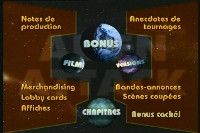 Bonus menu (Alien Attack)
