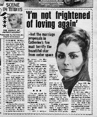 Space 1999 turned Catherine Schell's hair red and men's thoughts to marriage