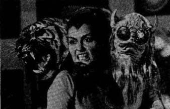 Maya with tiger and latex creature