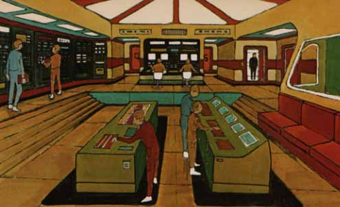 An Early View of Moon City Control Room