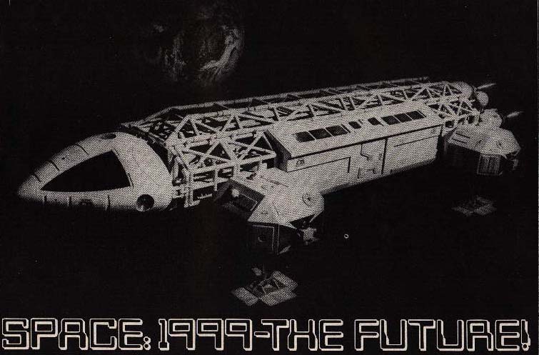 Caption: Space: 1999 - The Future!, underneath picture of an Eagle