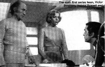 The main team of the first series, Victor Bergman, Helena Russell and John Koenig