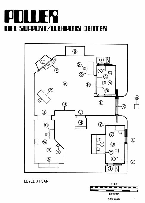 Power - Life Support/Weapons Center Blueprints