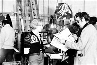 Barbara Bain, Lee Katzin reading the Hollywood Reporter
