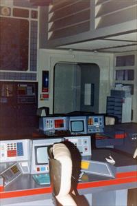 Command Center set, 9 December 1976, photo by Robin Hill