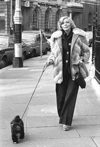 Barbara with her London dog, Pippin