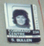 Kate's ID badge