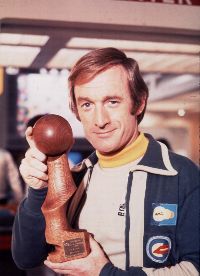 Nick Tate holds the 1976 Australian best actor award