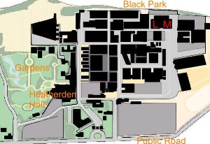 Map of Pinewood layout