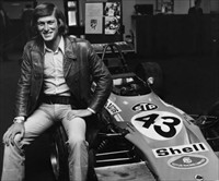 Racing driver Andy Sutcliffe 1971