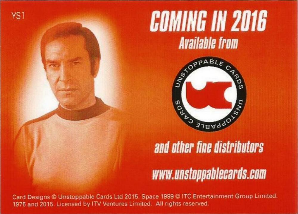 Gerry Anderson Space 1999 Unstoppable promo Card Tom Breyer tbp2 