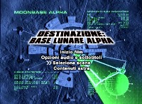 Main menu: Destination Moonbase Alpha