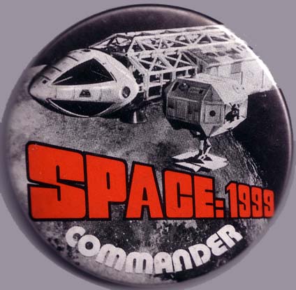 Rainbow Designs  ' Space 1999 '  pin badge Main Mission   1975 