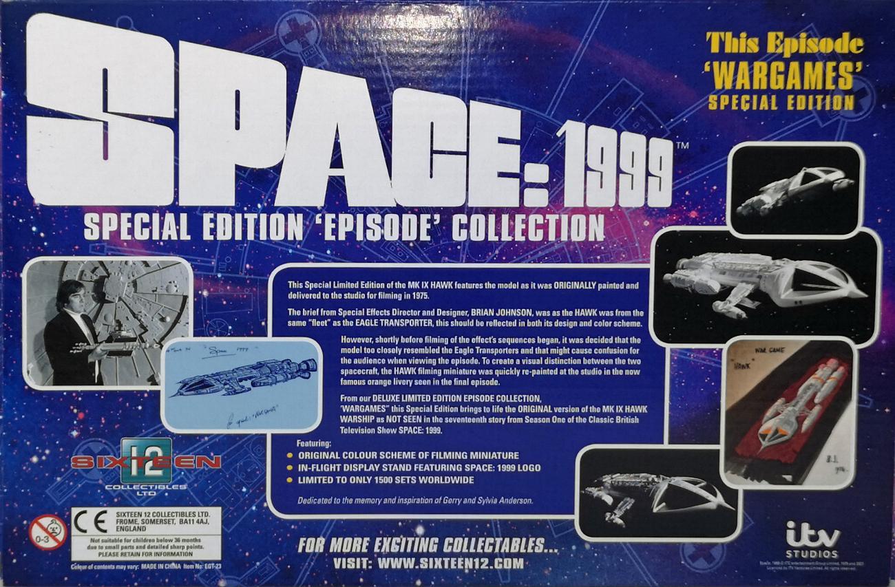 Sixteen 12 Space 1999 Mk IX Hawk  "Wargames Special Edition" EGT-23 