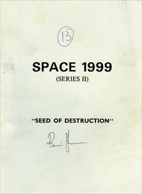 Script cover (Brian Johnson SFX script)