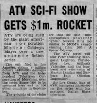 ATV sci-fi show gets $1 million rocket